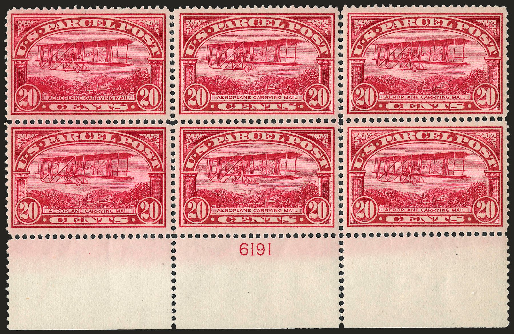 Prices of US Stamps Scott Cat. # Q8: 20c 1913 Parcel Post. Robert Siegel Auction Galleries, Apr 2009, Sale 971, Lot 2141