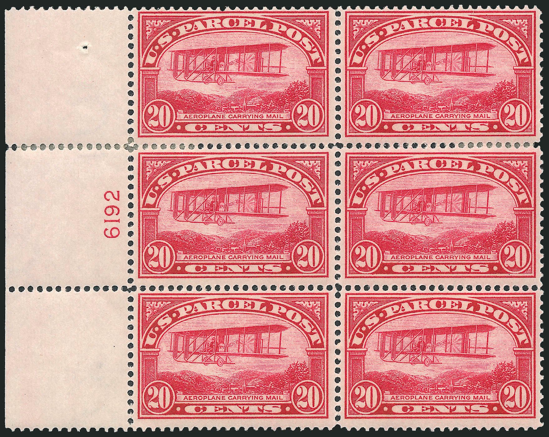 US Stamp Values Scott # Q8: 1913 20c Parcel Post. Robert Siegel Auction Galleries, Apr 2009, Sale 971, Lot 2145
