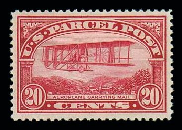 US Stamp Value Scott #Q8: 20c 1913 Parcel Post. Matthew Bennett International, Jun 2007, Sale 319, Lot 1756