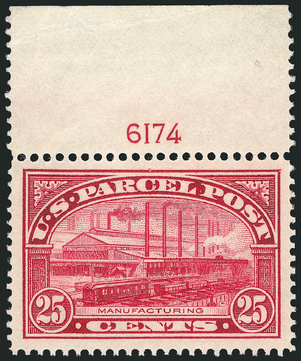Prices of US Stamp Scott # Q9 - 1913 25c Parcel Post. Robert Siegel Auction Galleries, Jun 2011, Sale 1011, Lot 918