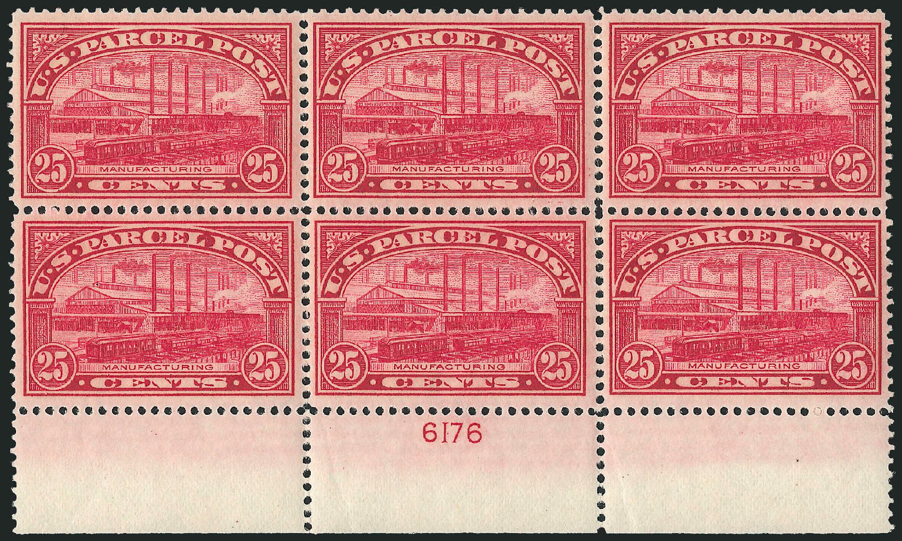 Costs of US Stamps Scott Cat. # Q9 - 1913 25c Parcel Post. Robert Siegel Auction Galleries, Apr 2009, Sale 971, Lot 2168