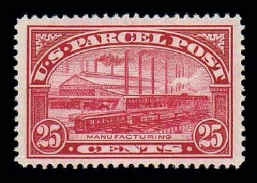 Cost of US Stamps Scott Catalogue Q9: 25c 1913 Parcel Post. Matthew Bennett International, Dec 2007, Sale 325, Lot 2549