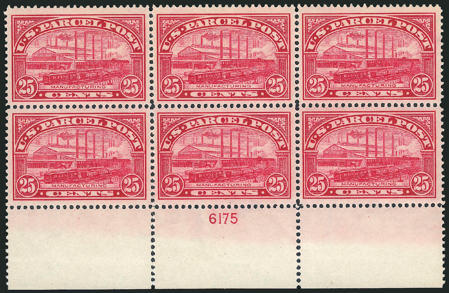 US Stamps Prices Scott # Q9: 1913 25c Parcel Post. Robert Siegel Auction Galleries, Jun 2011, Sale 1011, Lot 919