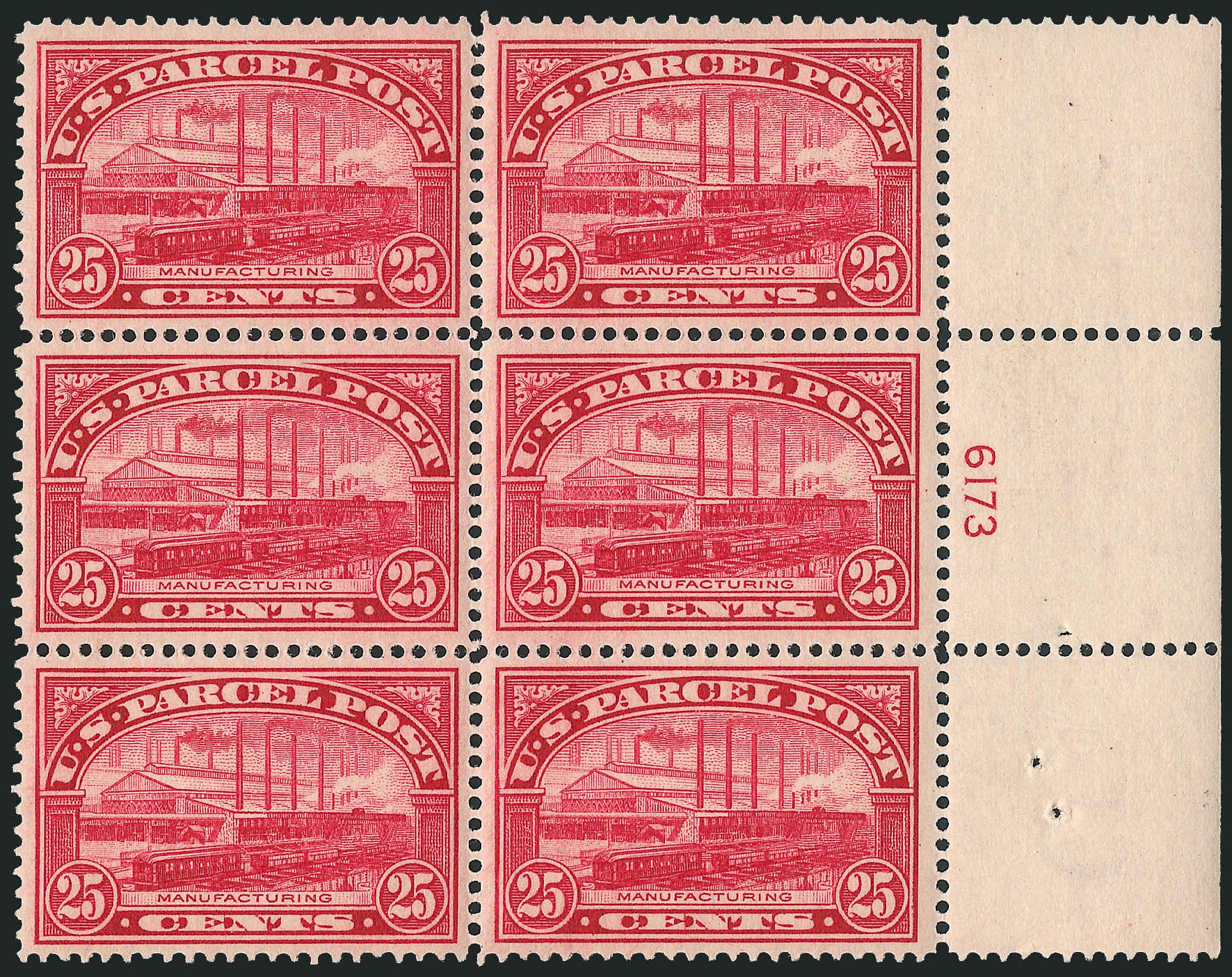 US Stamps Price Scott Cat. Q9 - 25c 1913 Parcel Post. Robert Siegel Auction Galleries, Apr 2009, Sale 971, Lot 2159