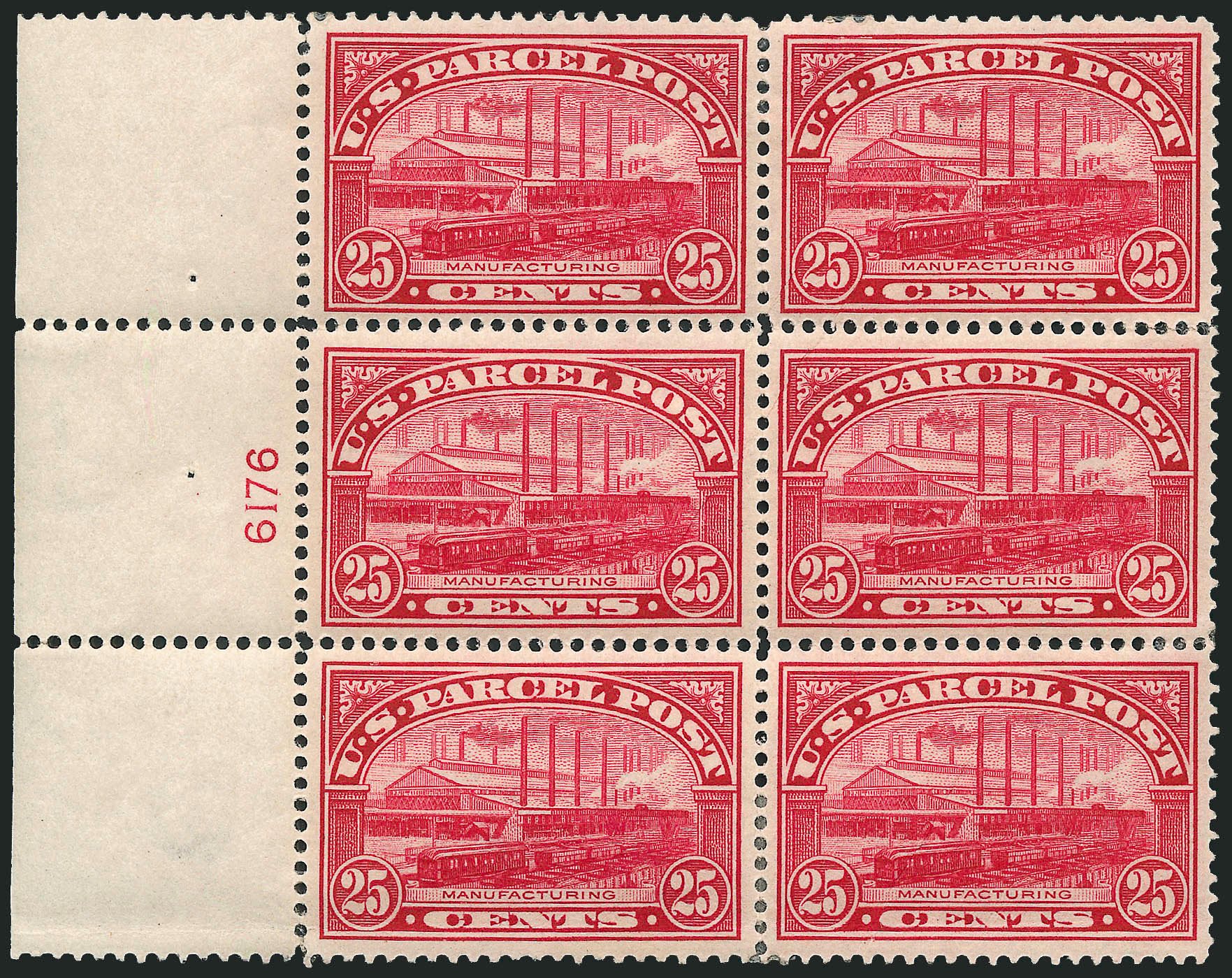 Value of US Stamps Scott Cat. # Q9 - 25c 1913 Parcel Post. Robert Siegel Auction Galleries, Apr 2009, Sale 971, Lot 2169