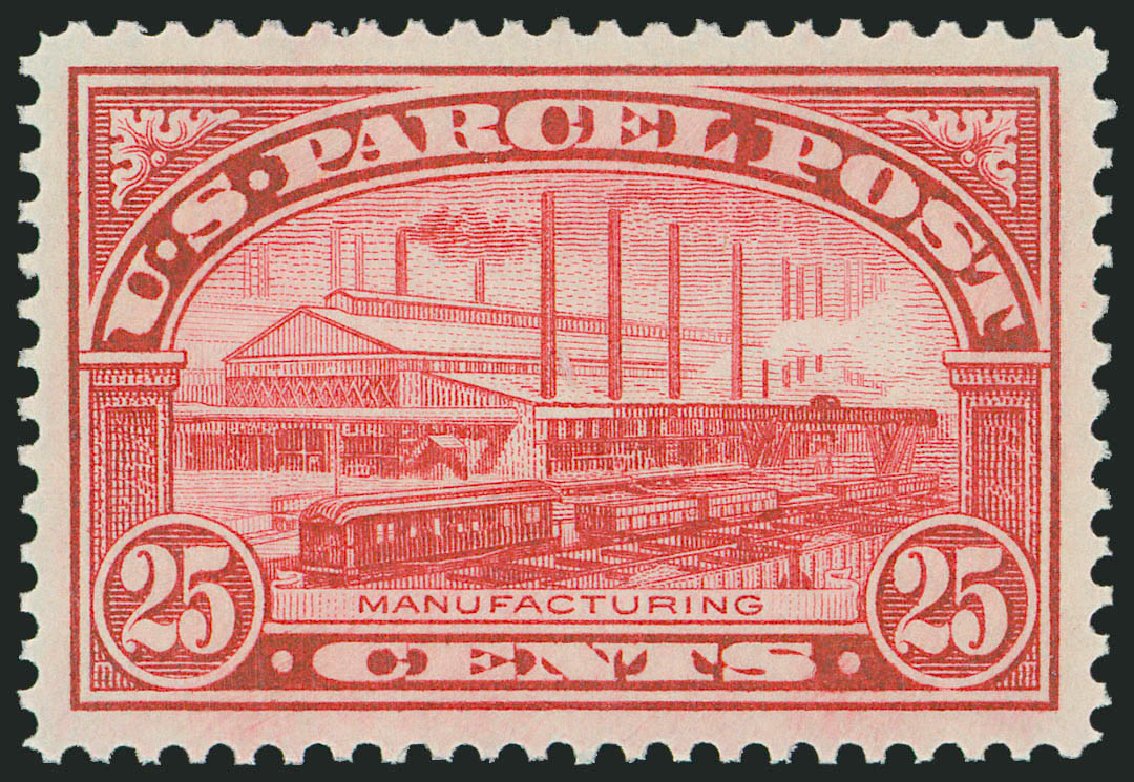 Values of US Stamps Scott Cat. # Q9 - 25c 1913 Parcel Post. Robert Siegel Auction Galleries, Jun 2009, Sale 973, Lot 270