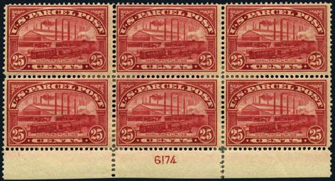 US Stamps Prices Scott Catalogue #Q9 - 25c 1913 Parcel Post. Harmer-Schau Auction Galleries, Aug 2012, Sale 94, Lot 1864