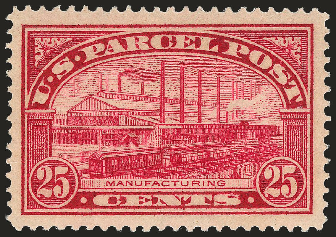 US Stamp Price Scott Catalog #Q9 - 25c 1913 Parcel Post. Robert Siegel Auction Galleries, Sep 2009, Sale 968B, Lot 875