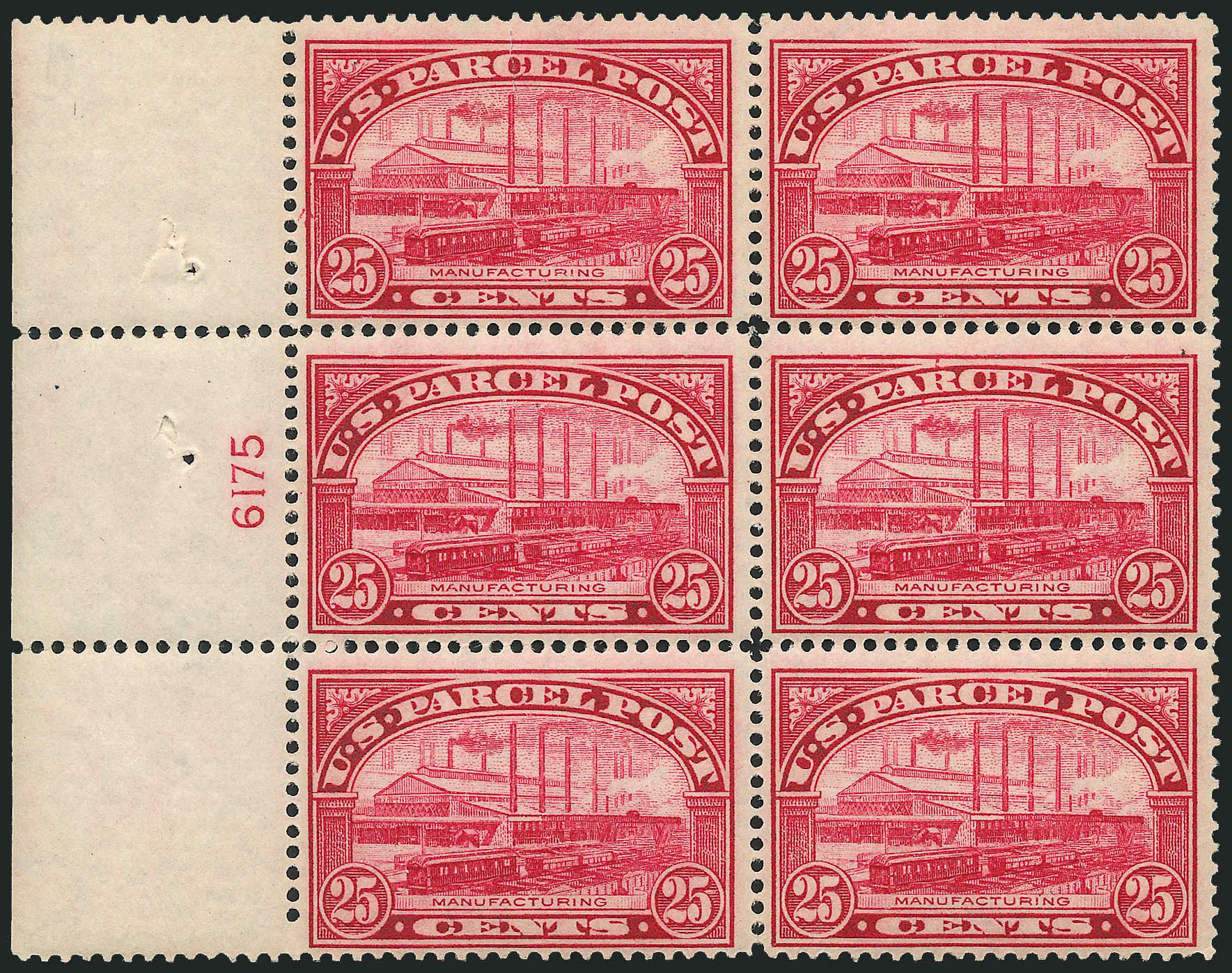 Price of US Stamp Scott Catalogue #Q9: 25c 1913 Parcel Post. Robert Siegel Auction Galleries, Apr 2009, Sale 971, Lot 2165