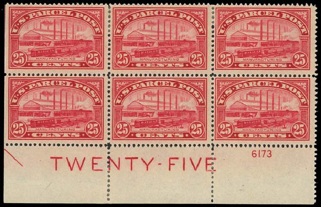 US Stamp Prices Scott Catalogue # Q9: 1913 25c Parcel Post. Daniel Kelleher Auctions, Apr 2012, Sale 629, Lot 492
