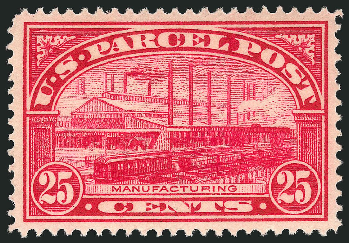 Costs of US Stamps Scott Q9 - 1913 25c Parcel Post. Robert Siegel Auction Galleries, May 2013, Sale 1044, Lot 332
