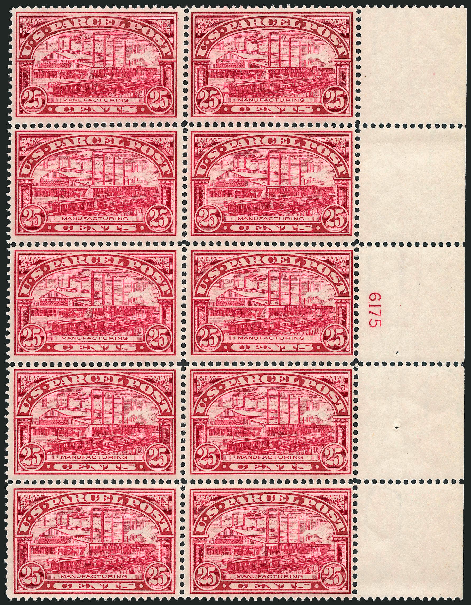 Price of US Stamps Scott Cat. #Q9 - 25c 1913 Parcel Post. Robert Siegel Auction Galleries, Apr 2009, Sale 971, Lot 2166