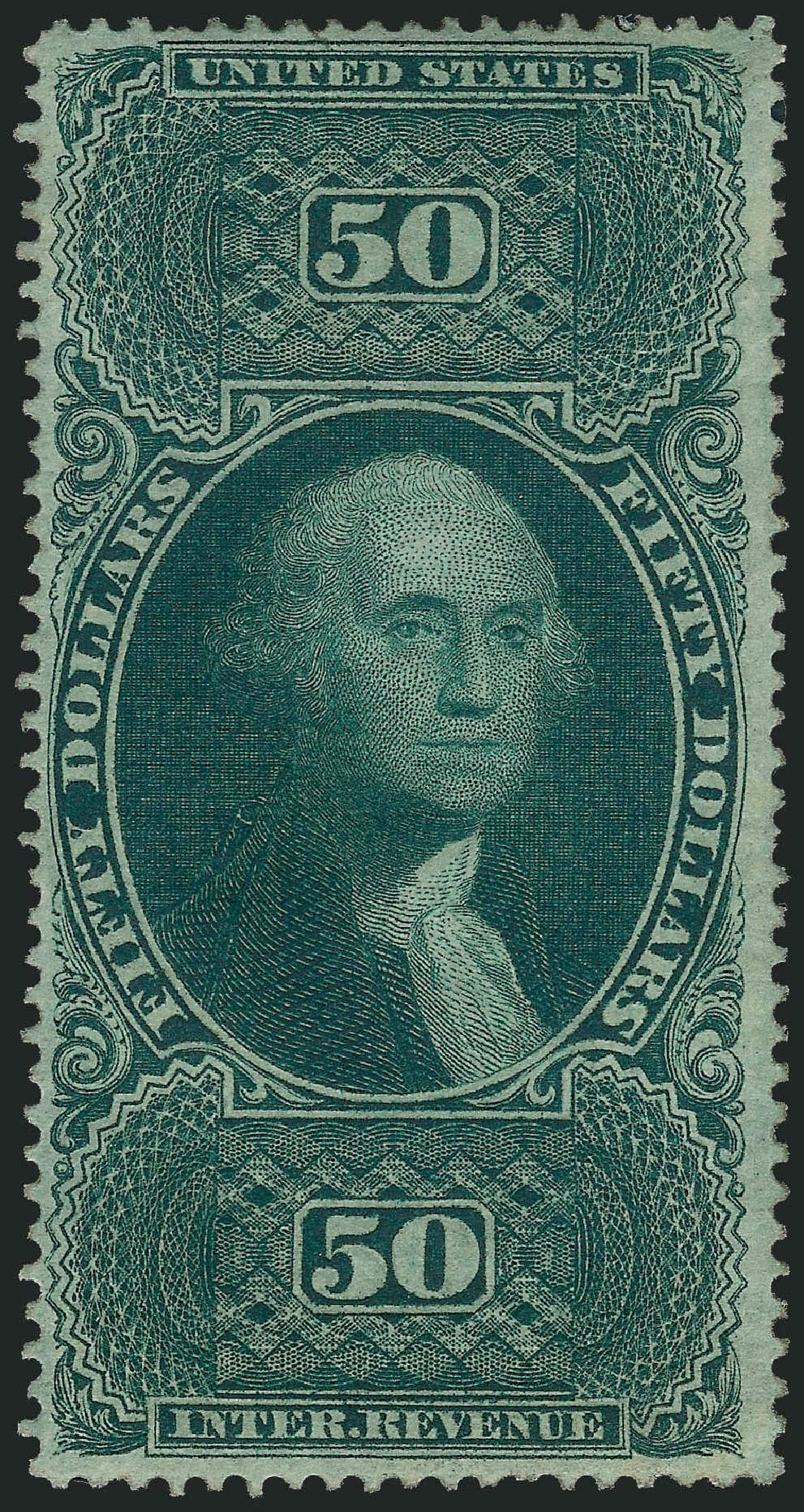 Price of US Stamps Scott Catalogue R101 - US$50.00 1863 Revenue Internal. Robert Siegel Auction Galleries, Oct 2012, Sale 1031, Lot 1033