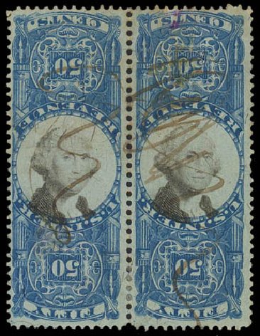 Costs of US Stamp Scott # R115 - 50c 1871 Revenue Documentary . Daniel Kelleher Auctions, Jul 2011, Sale 625, Lot 1311