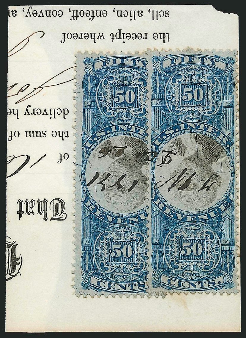 US Stamps Price Scott Catalog R115: 1871 50c Revenue Documentary . Robert Siegel Auction Galleries, Mar 2011, Sale 1007, Lot 3122