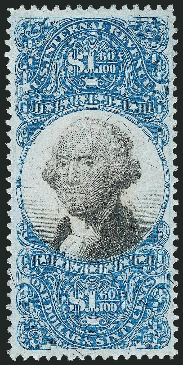 US Stamp Values Scott R121: US$1.60 1871 Revenue Documentary . Robert Siegel Auction Galleries, Mar 2014, Sale 1066, Lot 81