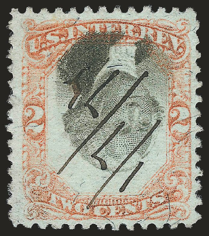 US Stamp Price Scott Catalogue # R135: 1872 2c Revenue Documentary . Robert Siegel Auction Galleries, Sep 2009, Sale 976, Lot 2367