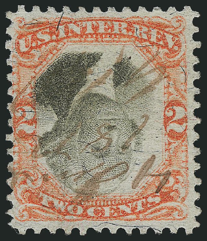 US Stamp Value Scott Catalogue R135 - 2c 1872 Revenue Documentary . Robert Siegel Auction Galleries, Oct 2010, Sale 997, Lot 6599
