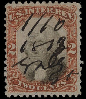 Cost of US Stamp Scott Catalog #R135 - 2c 1872 Revenue Documentary . Cherrystone Auctions, Nov 2009, Sale 200911, Lot 3182