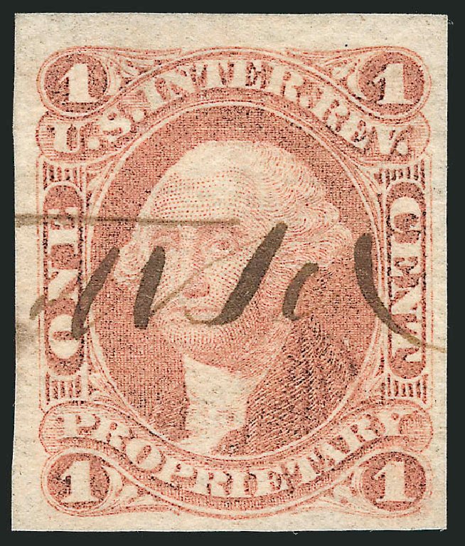 US Stamp Prices Scott # R3: 1862 1c Revenue Proprietary. Robert Siegel Auction Galleries, Dec 2014, Sale 1089, Lot 206