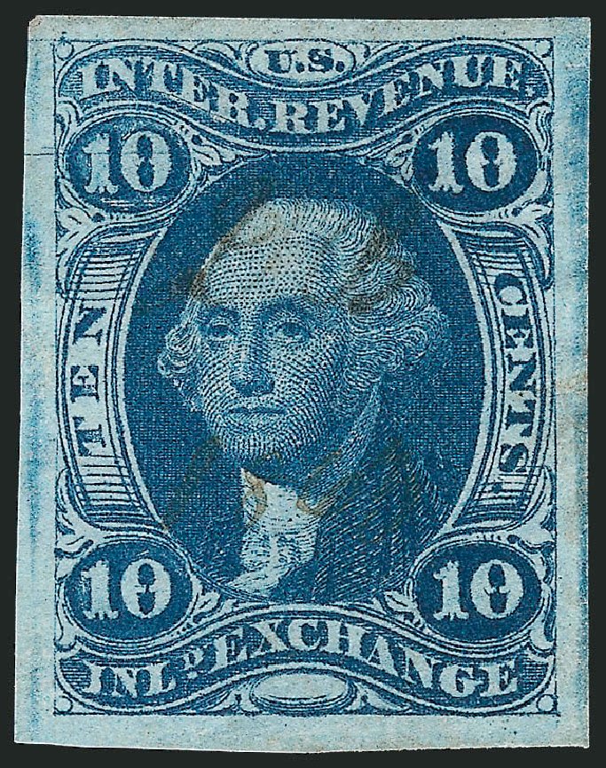 Price of US Stamp Scott Catalog #R36: 10c 1862 Revenue Inland Exchange. Robert Siegel Auction Galleries, Nov 2011, Sale 1015, Lot 8
