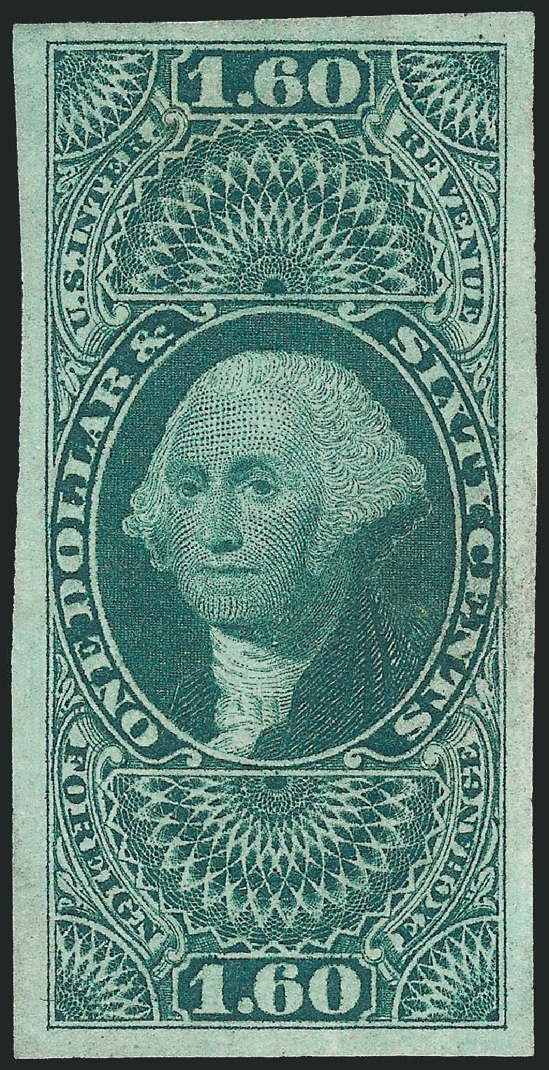 Price of US Stamps Scott Catalogue # R79: US$1.60 1863 Revenue Foreign Exchange. Robert Siegel Auction Galleries, Oct 2011, Sale 1014, Lot 2461