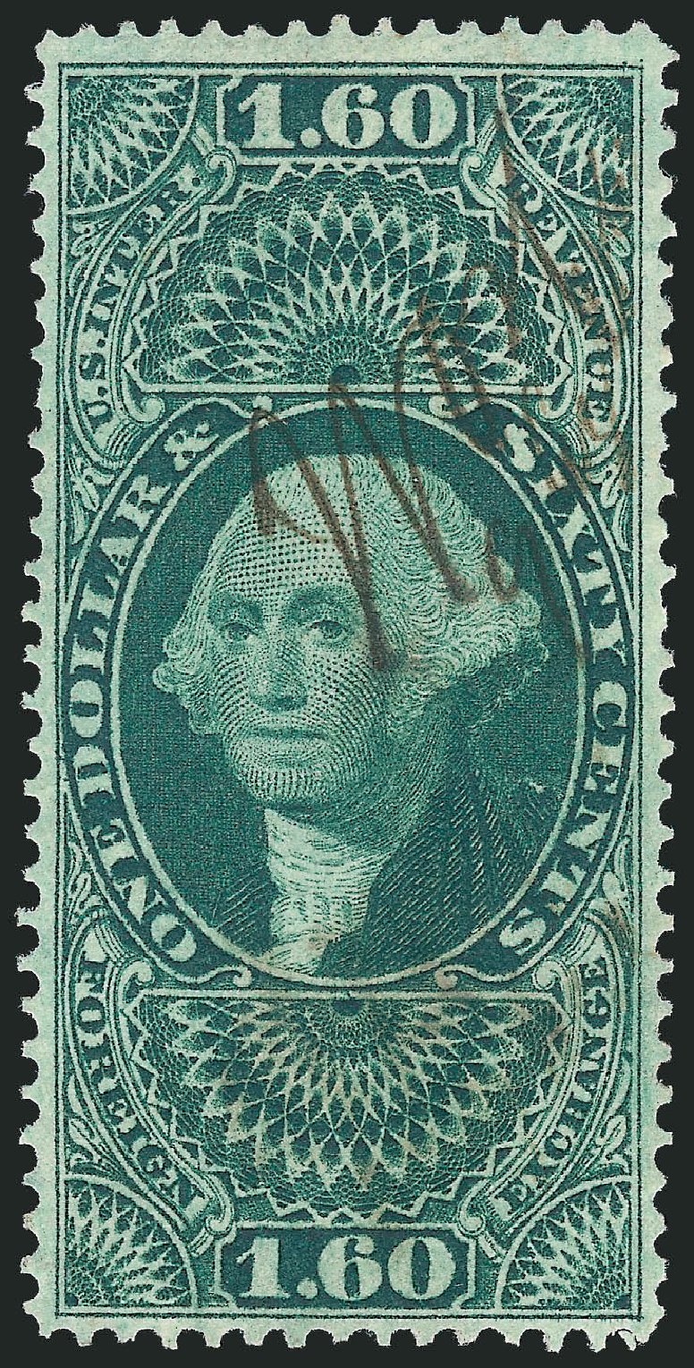 Values of US Stamp Scott R79: 1863 US$1.60 Revenue Foreign Exchange. Robert Siegel Auction Galleries, Nov 2011, Sale 1015, Lot 72