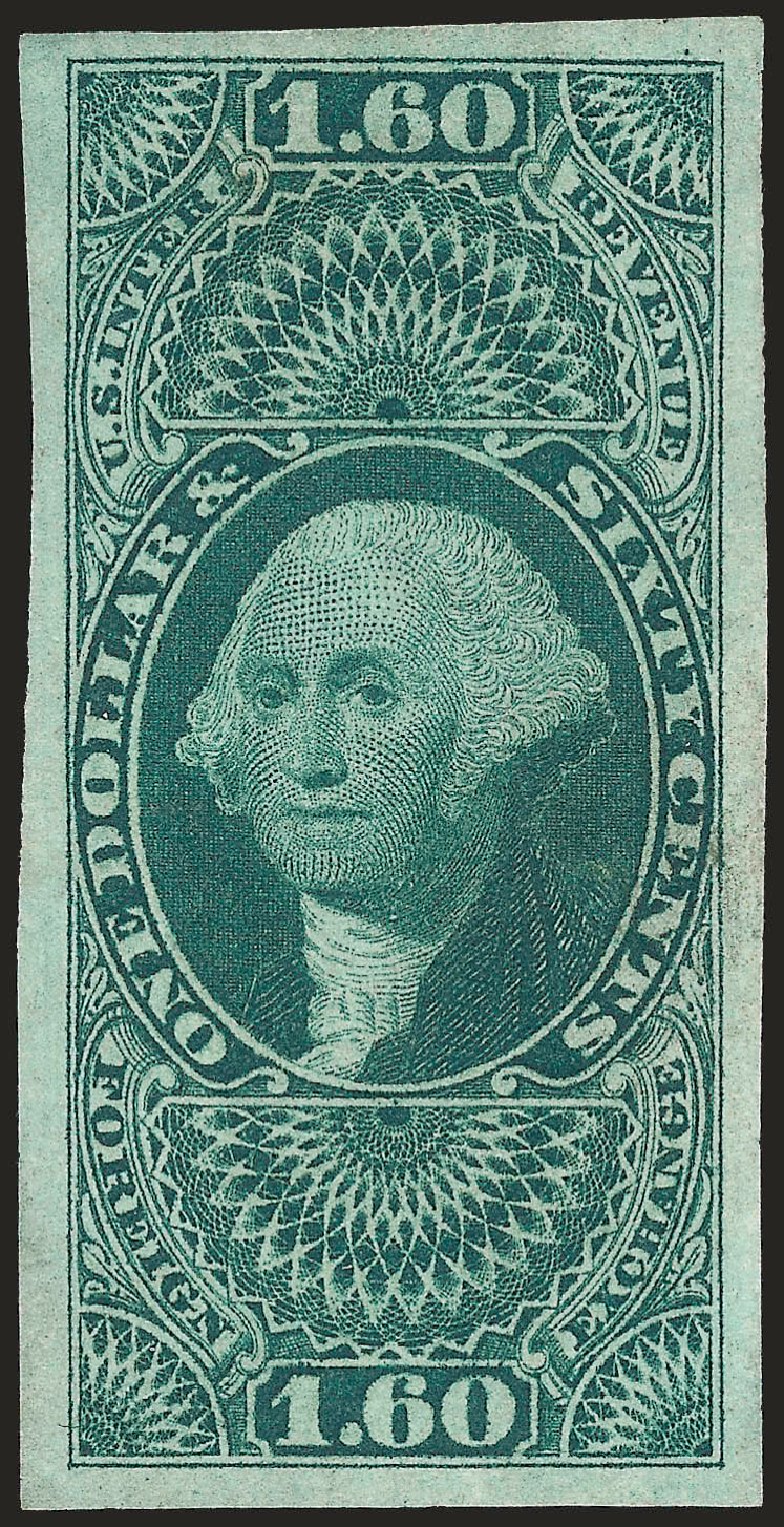 Prices of US Stamps Scott Catalogue #R79: US$1.60 1863 Revenue Foreign Exchange. Robert Siegel Auction Galleries, Apr 2010, Sale 984, Lot 1206