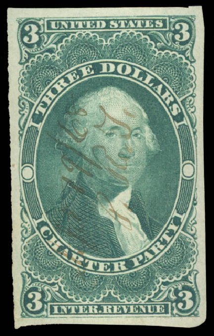 US Stamp Value Scott Cat. R82 - 1862 US$2.00 Revenue Mortgage. Daniel Kelleher Auctions, Aug 2015, Sale 672, Lot 3071