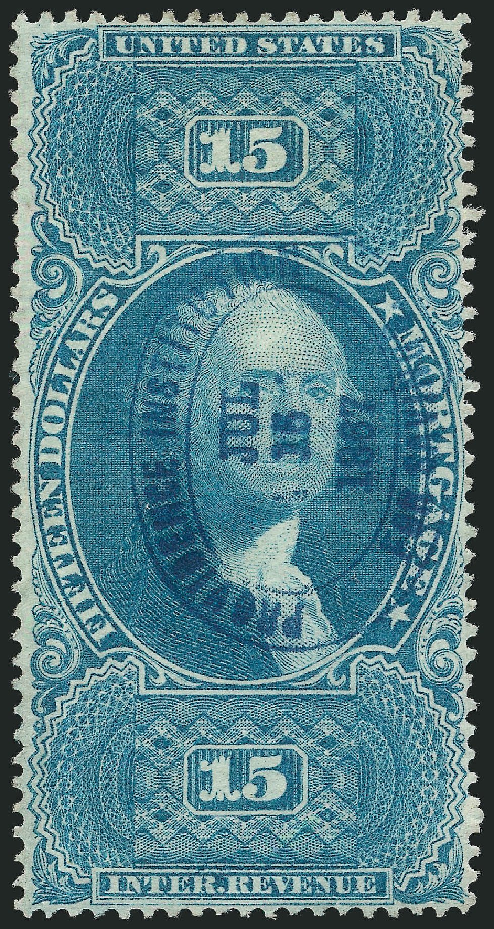 Costs of US Stamp Scott Cat. # R97: US$15.00 1862 Revenue Mortgage. Robert Siegel Auction Galleries, Dec 2014, Sale 1089, Lot 309