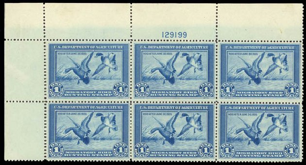 Cost of US Stamp Scott Catalog #RW1 - 1934 US$1.00 Federal Duck Hunting. Daniel Kelleher Auctions, Oct 2011, Sale 626, Lot 675