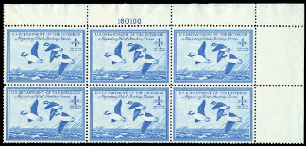 Price of US Stamps Scott Catalog RW15: 1948 US$1.00 Federal Duck Hunting. Matthew Bennett International, Dec 2008, Sale 330, Lot 2057
