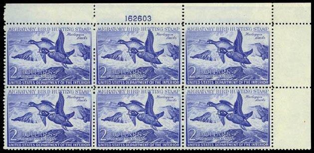 US Stamps Prices Scott Catalog #RW19: US$2.00 1952 Federal Duck Hunting. Daniel Kelleher Auctions, May 2014, Sale 653, Lot 2507