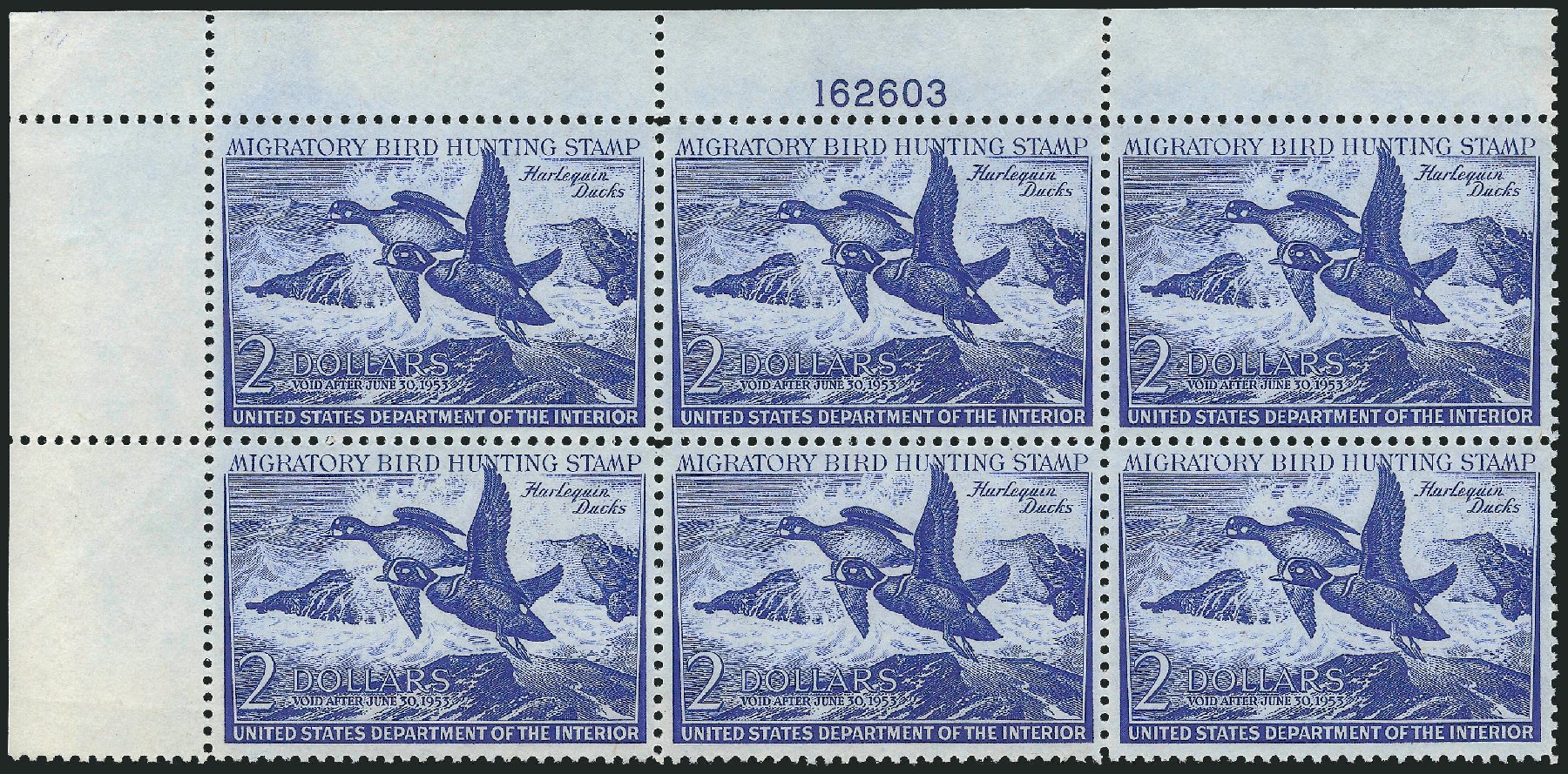 US Stamp Price Scott Catalog RW19 - 1952 US$2.00 Federal Duck Hunting. Robert Siegel Auction Galleries, Oct 2014, Sale 1082, Lot 547