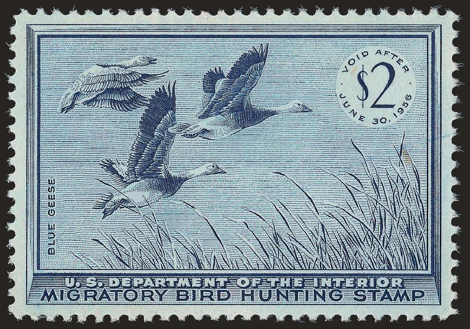 Price of US Stamp Scott Cat. RW22 - 1955 US$2.00 Federal Duck Hunting. Robert Siegel Auction Galleries, Dec 2008, Sale 967, Lot 5362
