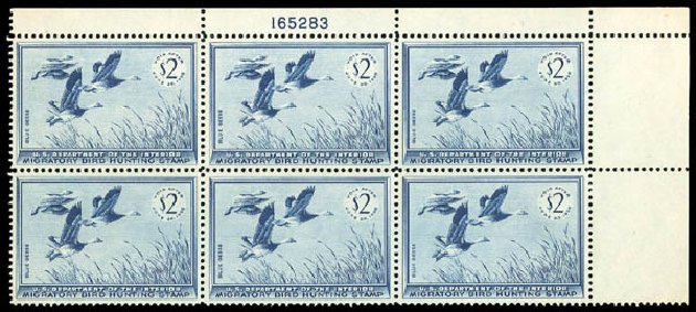 US Stamps Prices Scott RW22 - US$2.00 1955 Federal Duck Hunting. Matthew Bennett International, Dec 2008, Sale 330, Lot 2073