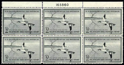 US Stamp Prices Scott Catalog RW23 - 1956 US$2.00 Federal Duck Hunting. Harmer-Schau Auction Galleries, Aug 2011, Sale 90, Lot 2060