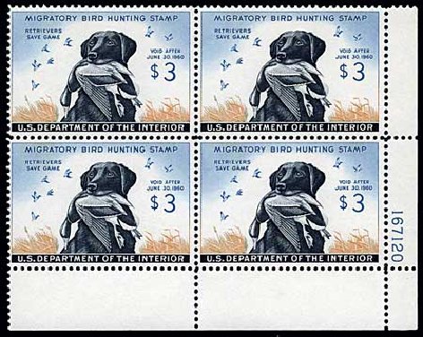 Prices of US Stamps Scott Cat. #RW26 - US$3.00 1959 Federal Duck Hunting. Harmer-Schau Auction Galleries, Jun 2008, Sale 78, Lot 1826