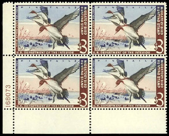 Costs of US Stamp Scott Catalog #RW29 - 1962 US$3.00 Federal Duck Hunting. Daniel Kelleher Auctions, Jul 2011, Sale 625, Lot 1324