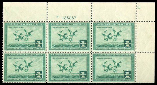 Cost of US Stamps Scott Catalog #RW4 - US$1.00 1937 Federal Duck Hunting. Matthew Bennett International, Dec 2008, Sale 330, Lot 2040